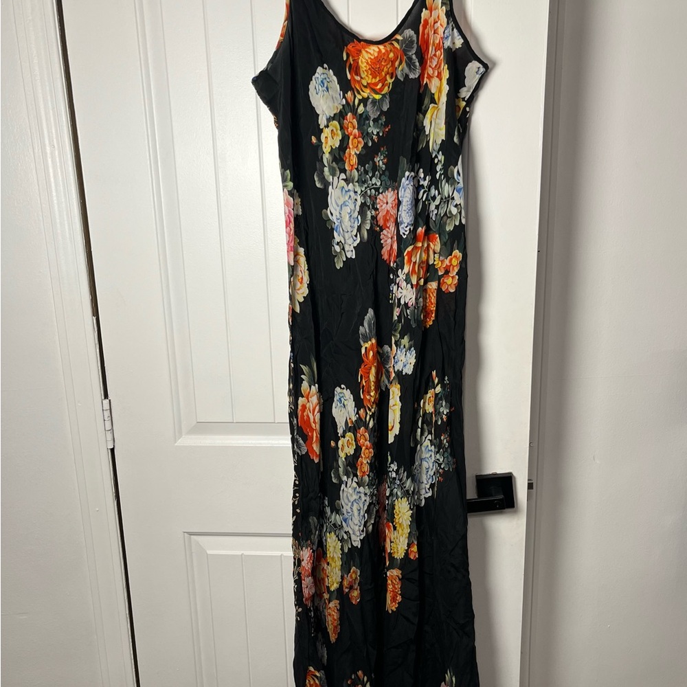 Johnny Was Floral Embroidered straps long floral dress - Picture 12 of 15